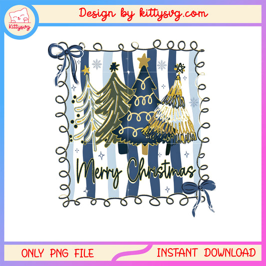 Merry christmas tree coquette frame design png, x-mas png