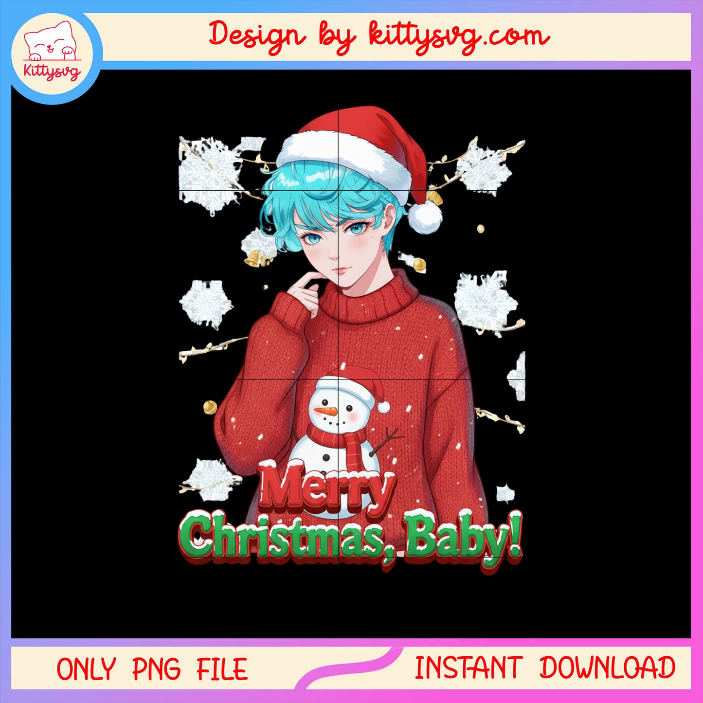Merry christmas with baby saja boys kpop png, baby saja boys png