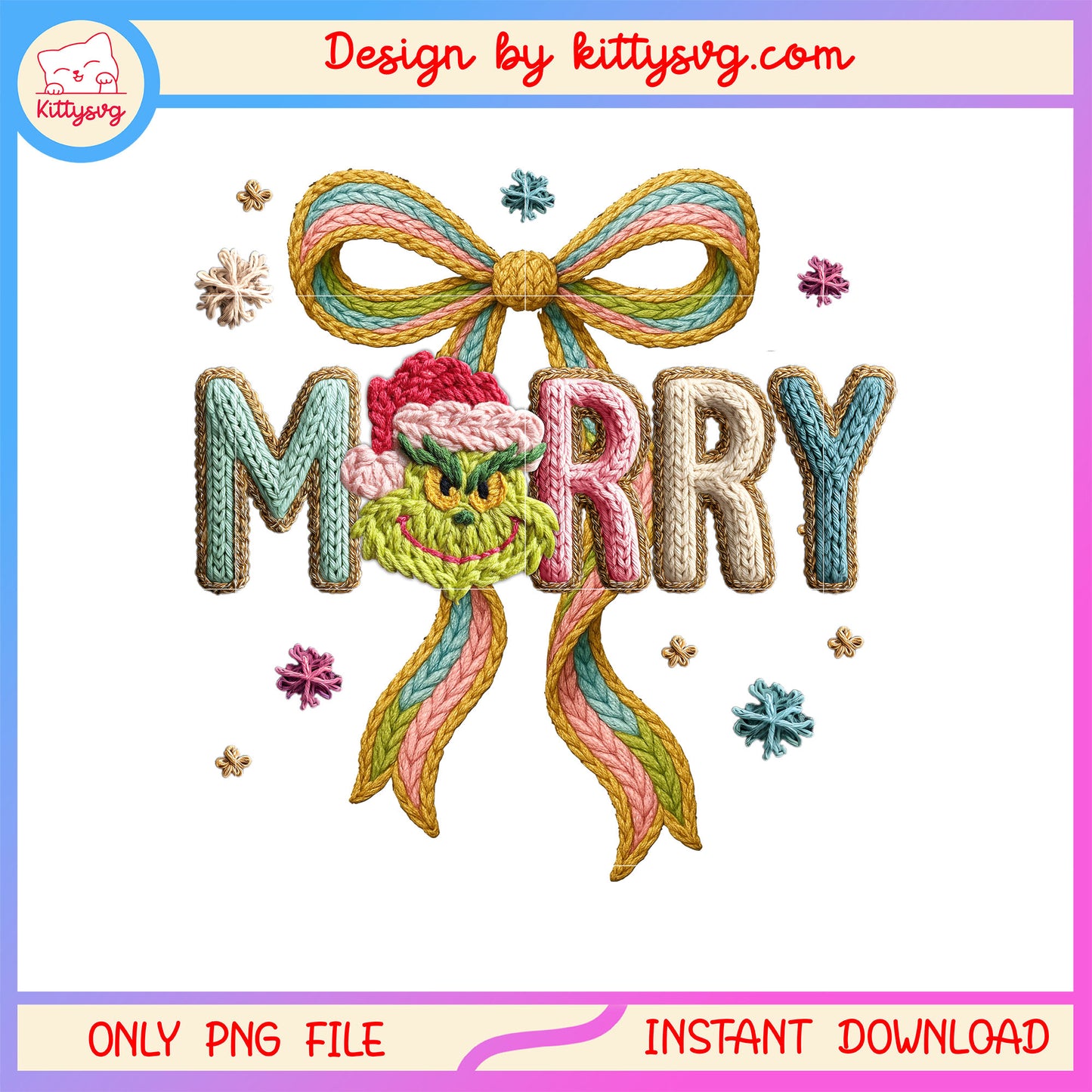 Merry grinch face coquette bow patchwork png, grinchy png