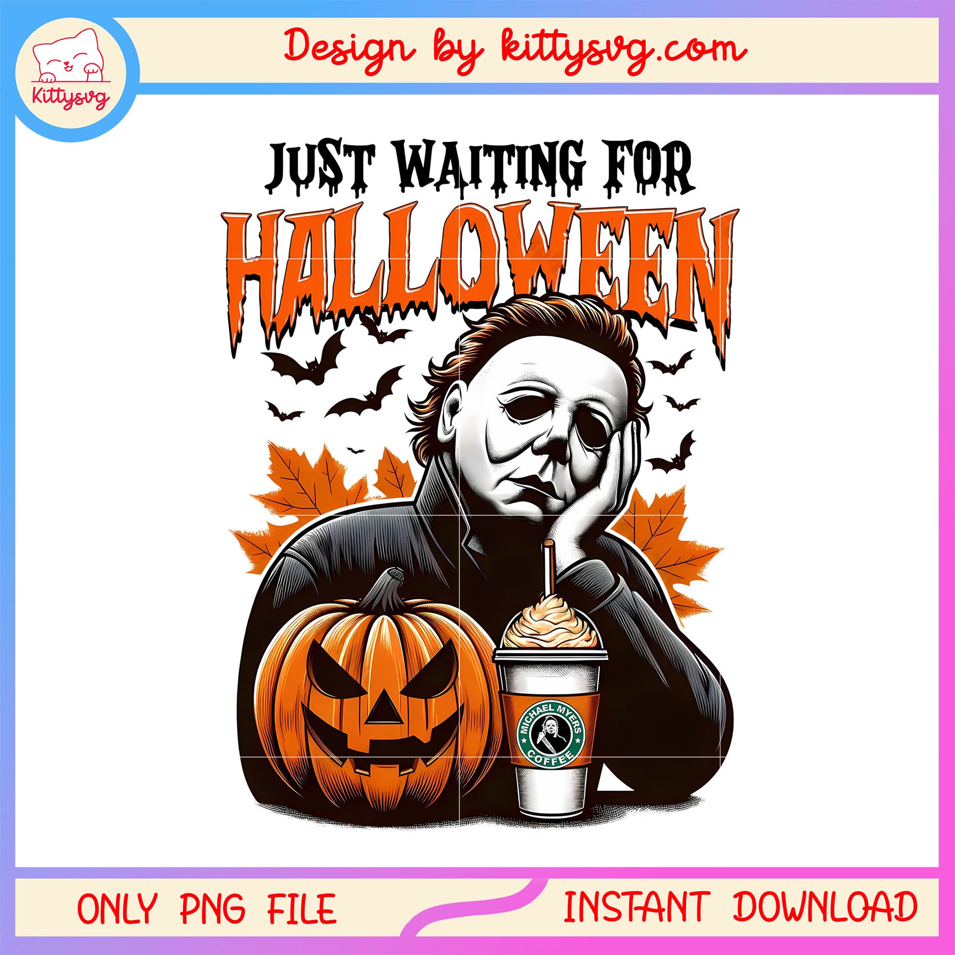 Michael Myers just waiting for halloween png, Michael Myers png, scary character png