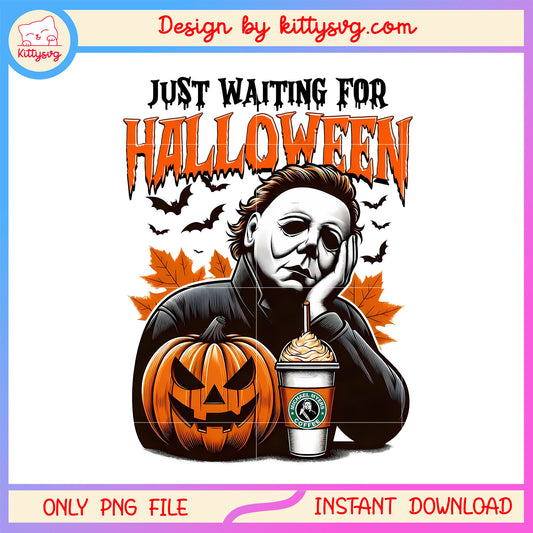 Michael Myers just waiting for halloween png, Michael Myers png, scary character png