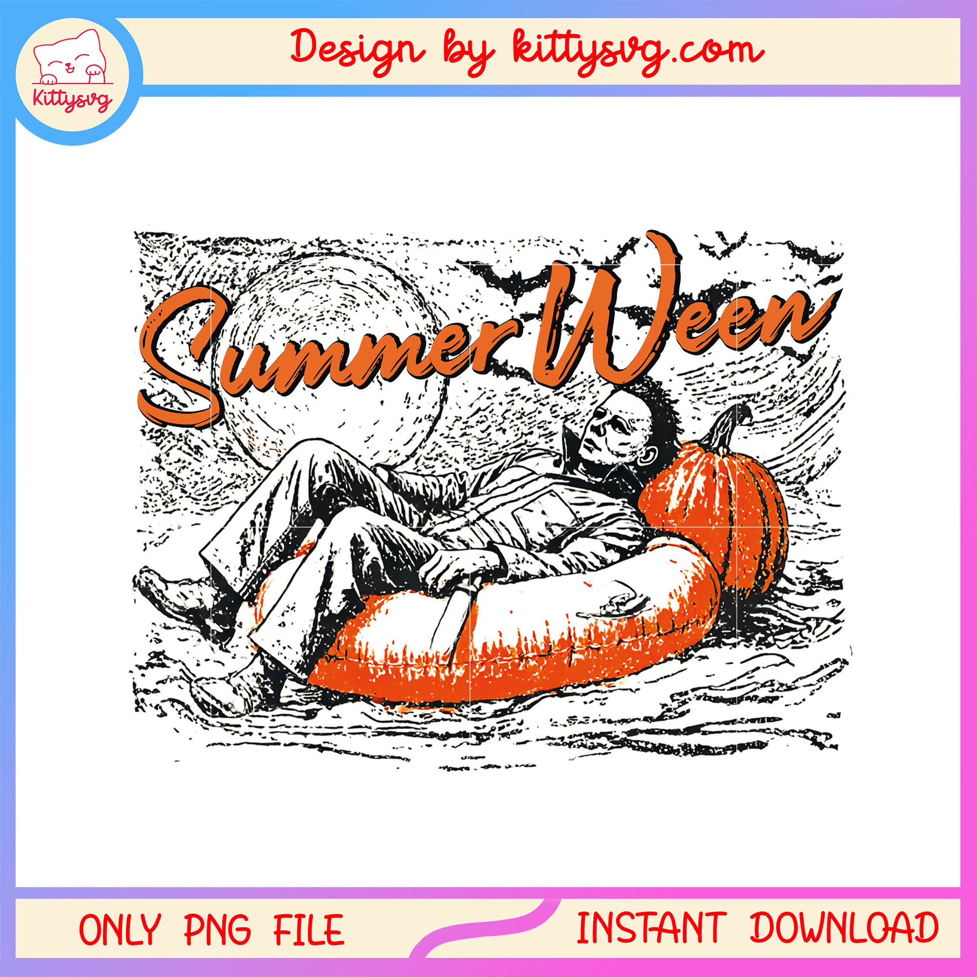Michael character summerween png,  horror character png, summer time  png