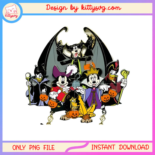 Mickey and friends disney halloween png, disney friends png