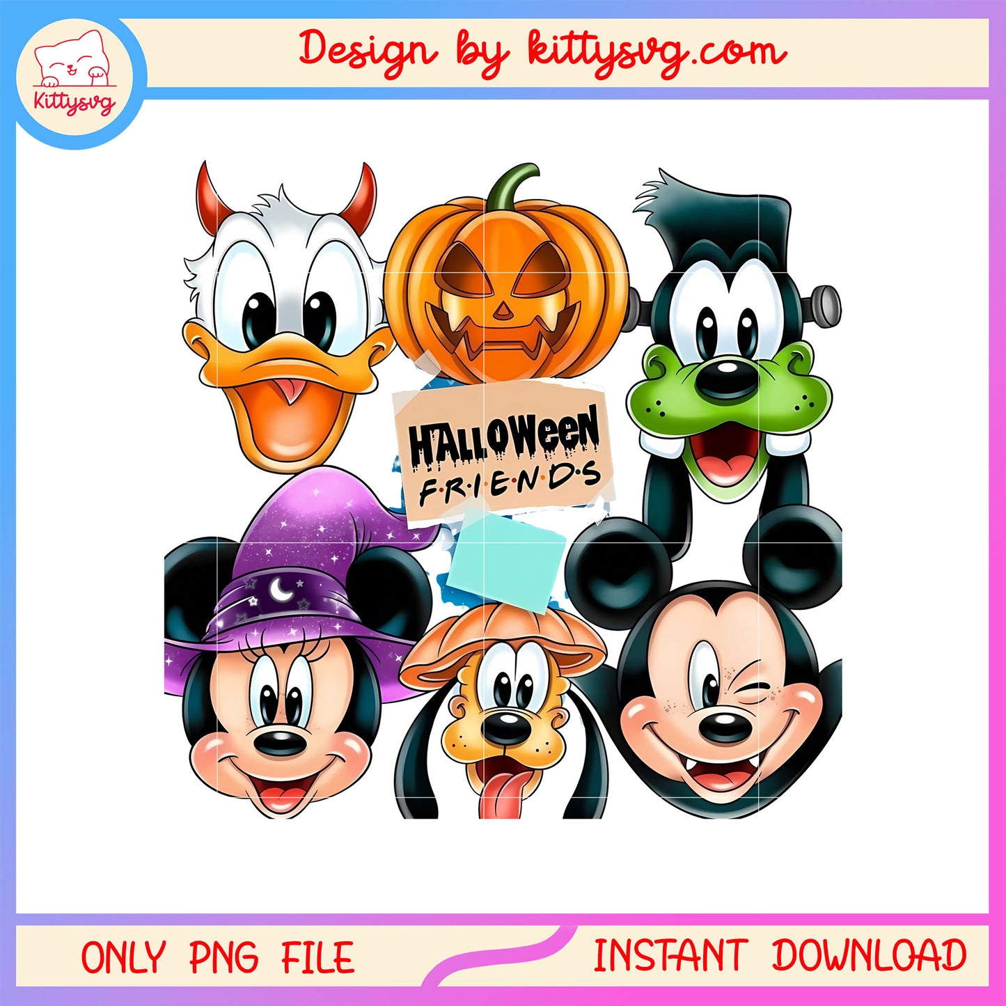 Mickey and friends head halloween costume png, disney characters png
