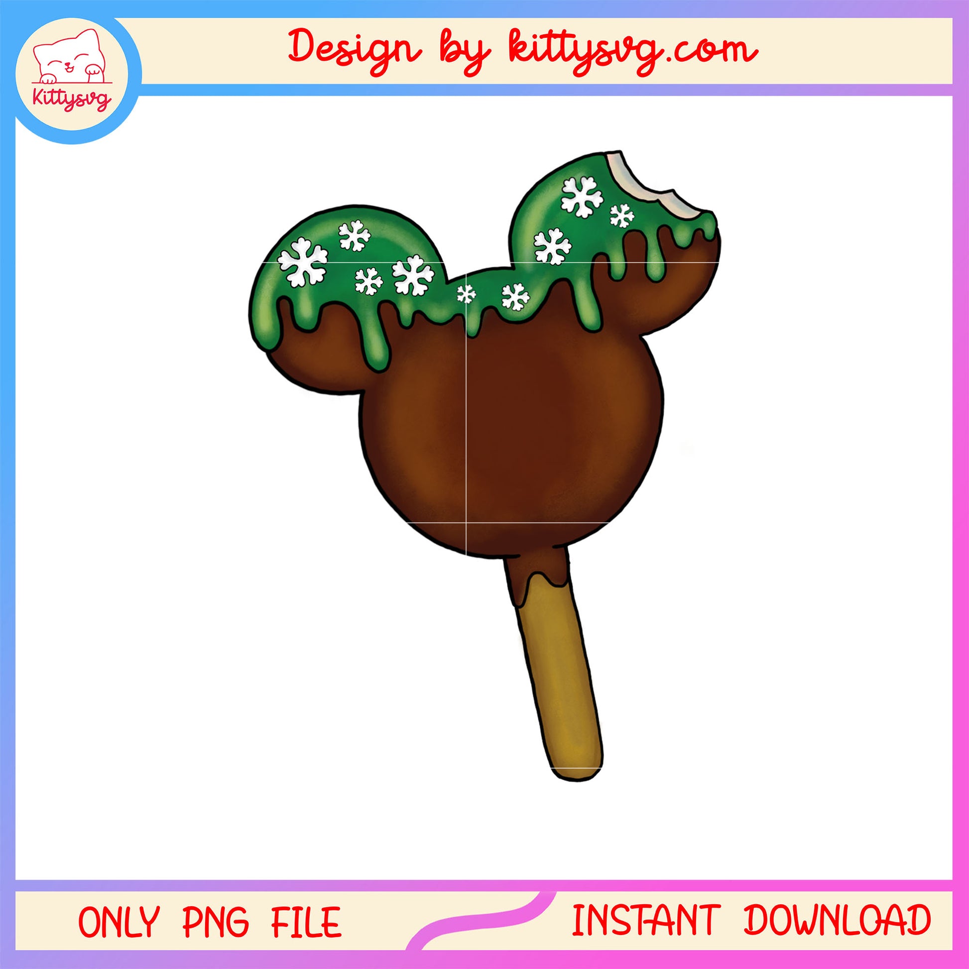 Mickey ear christmas socola ice cream png, merry christmas pics png