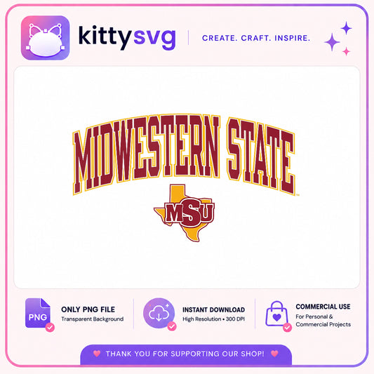 Midwestern State University PNG, MSU Texas Logo PNG, College PNG