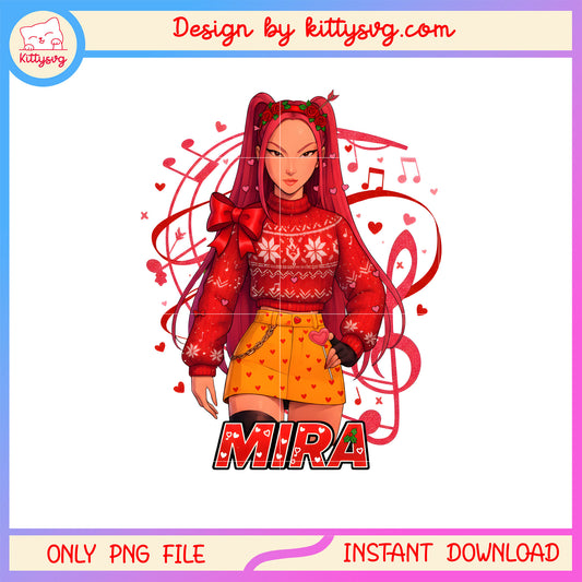 Mira and a warm valentine png,  kpop demon hunters png
