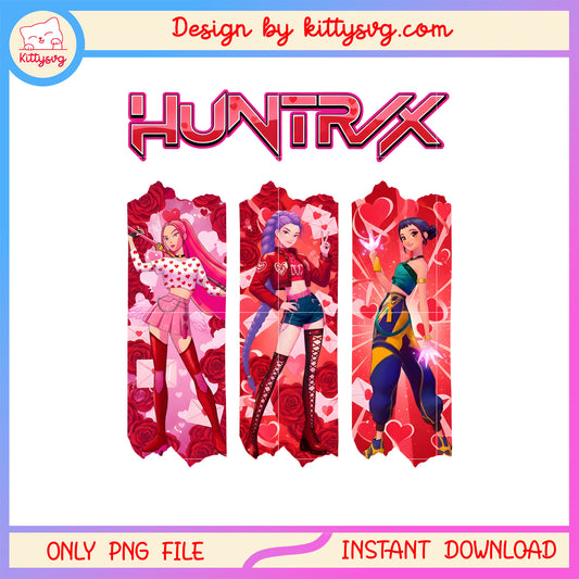 Mira and her friends on valentine day  png,  kpop demon hunters png