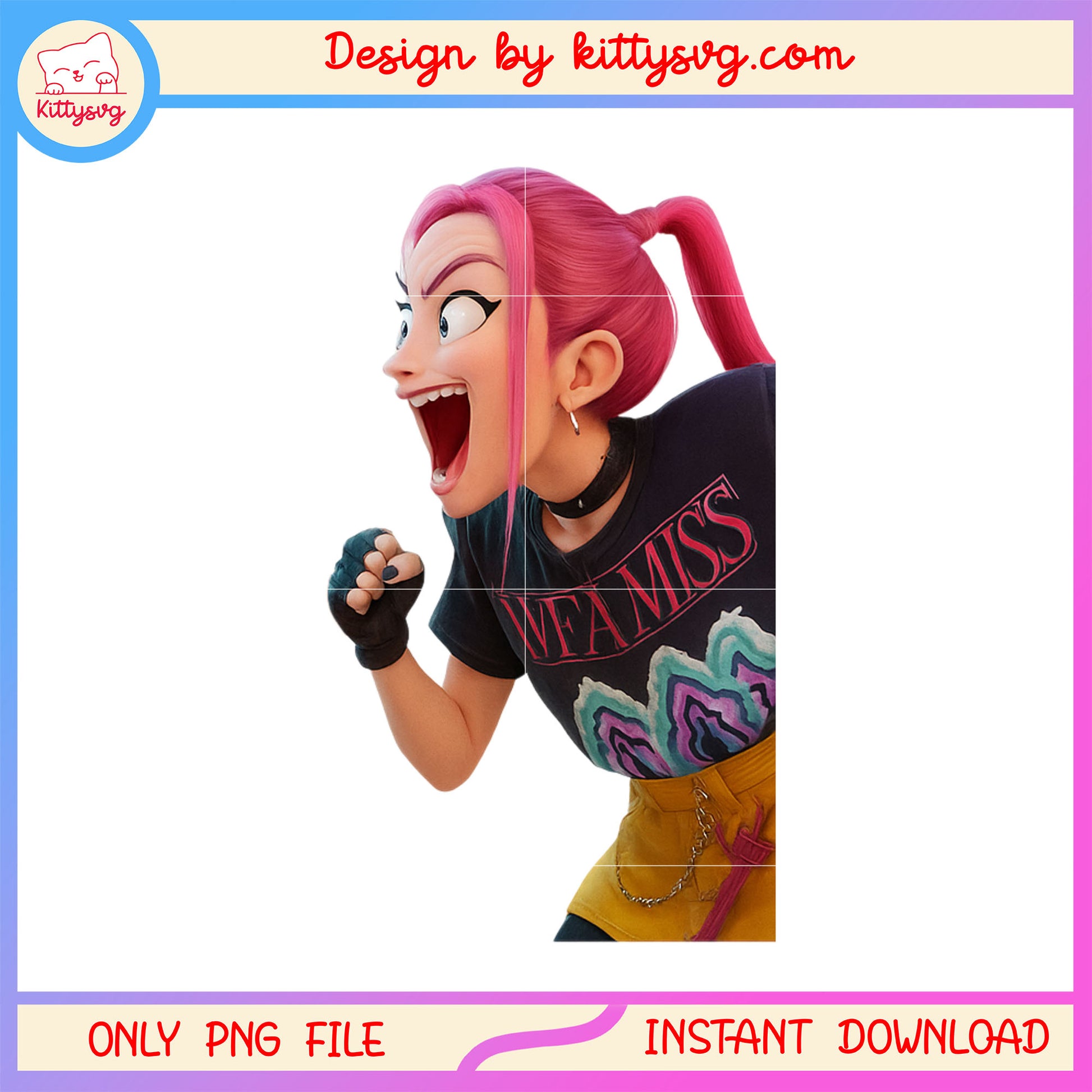 Mira characters happy design png, mira huntrix png, hunters movie png