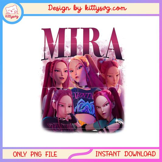 Mira huntrix member design png, mira from kpop demon hunters png