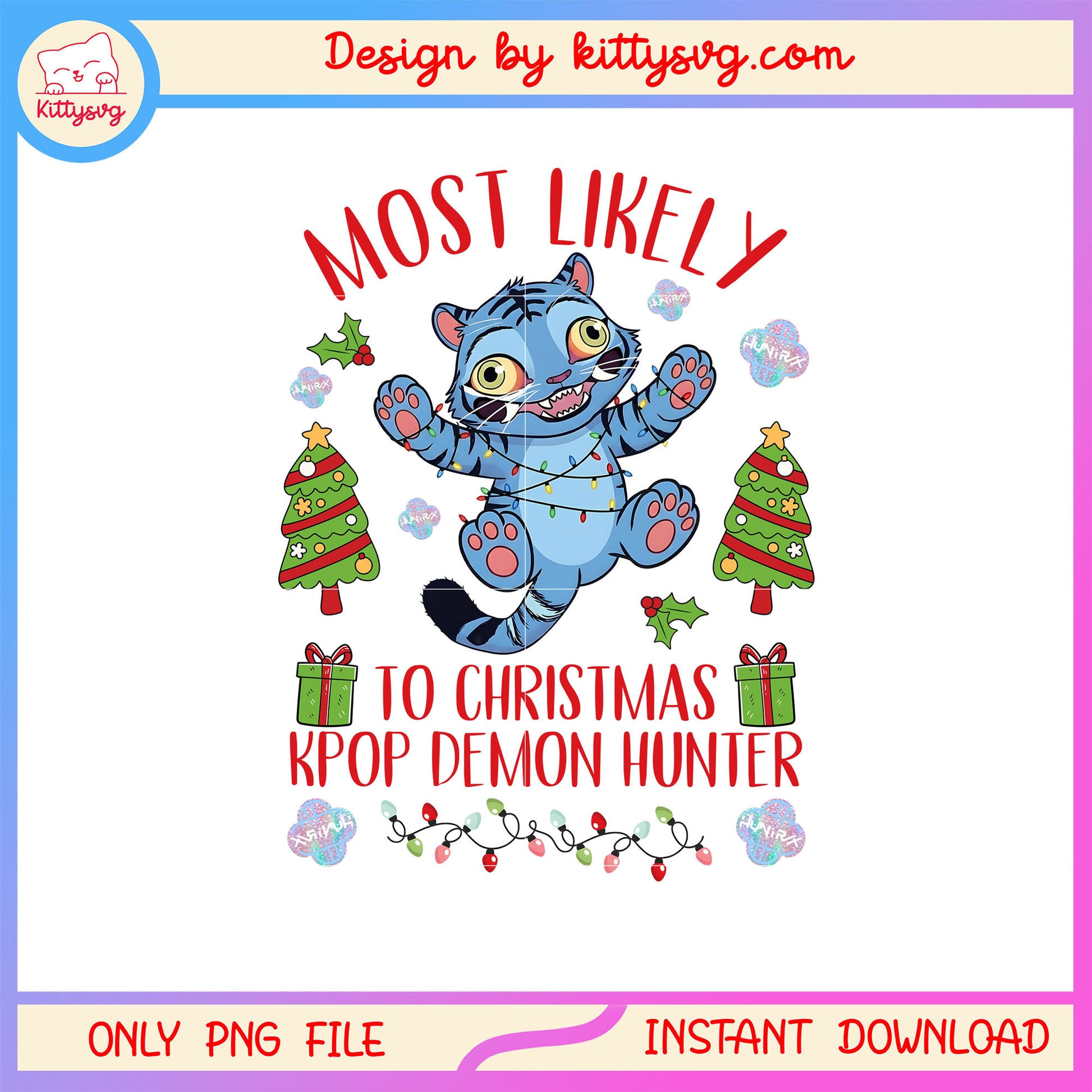 Most likely to christmas kpop demon derpy png, christmas day png 