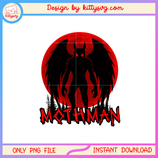 Mothman cryptid scary design png, mothman png, horror png