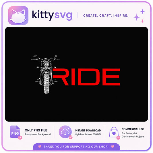 Motorcycle Ride PNG, Biker SVG PNG, Motorbike Rider PNG