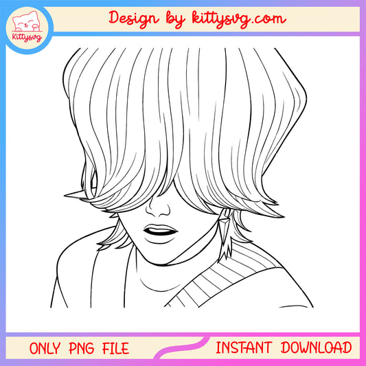 Mystery saja boys outline png, saja boys members png