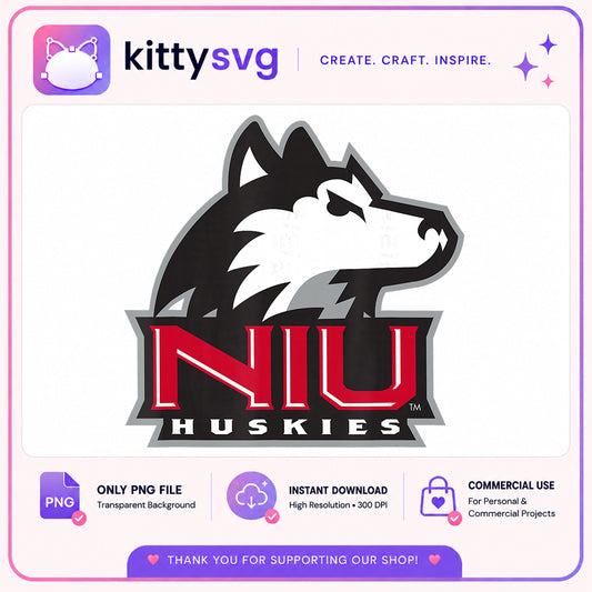 NIU Huskies Logo PNG, Northern Illinois University PNG, College Sports PNG