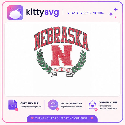 Nebraska Huskers PNG, College Football Team PNG, Huskers PNG