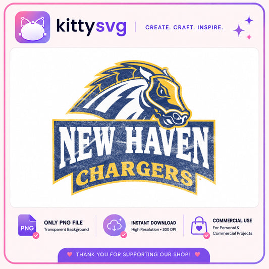 New Haven Chargers PNG, College Sports Mascot PNG, Chargers PNG