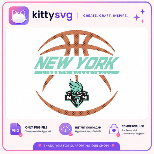 New York Liberty Basketball PNG, WNBA Team PNG, Basketball PNG