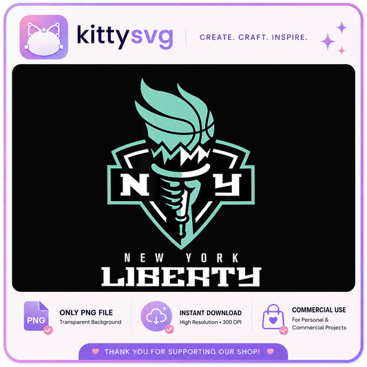 New York Liberty PNG, WNBA Basketball Team Logo, NY Liberty PNG