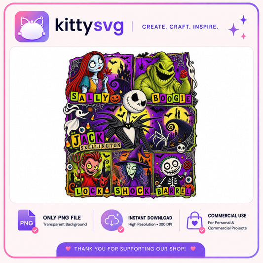 Nightmare Before Christmas PNG, Jack Skellington Halloween PNG, Disney PNG