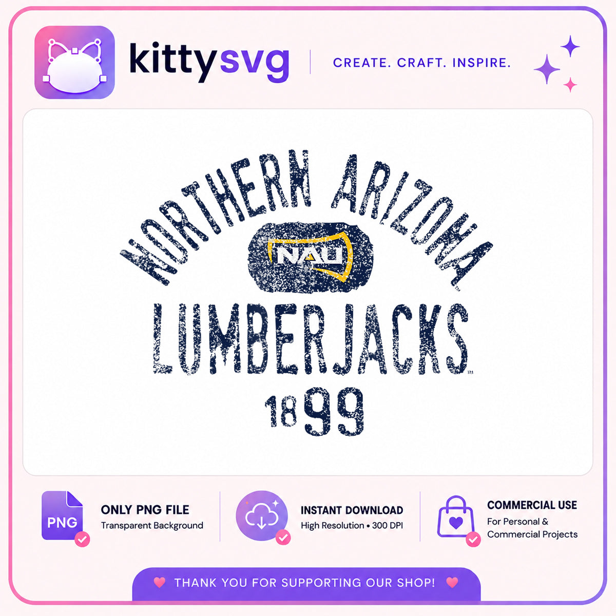 Northern Arizona Lumberjacks NAU PNG, NAU Shirt PNG, College PNG