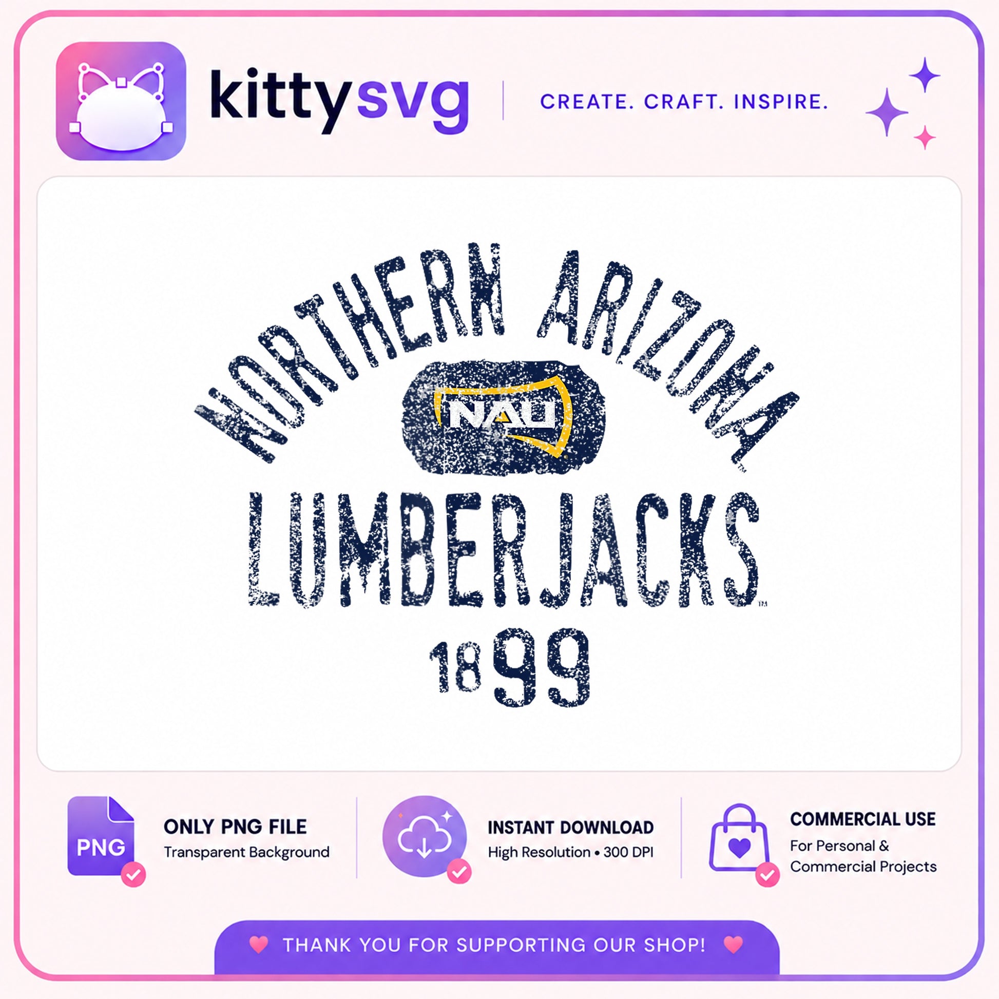 Northern Arizona Lumberjacks NAU PNG, NAU Shirt PNG, College PNG