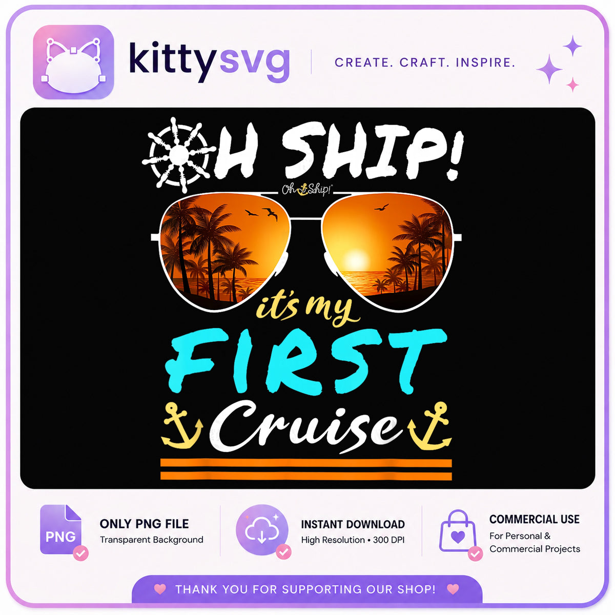 Oh Ship Its My First Cruise PNG, Cruise Ship PNG, Summer PNG