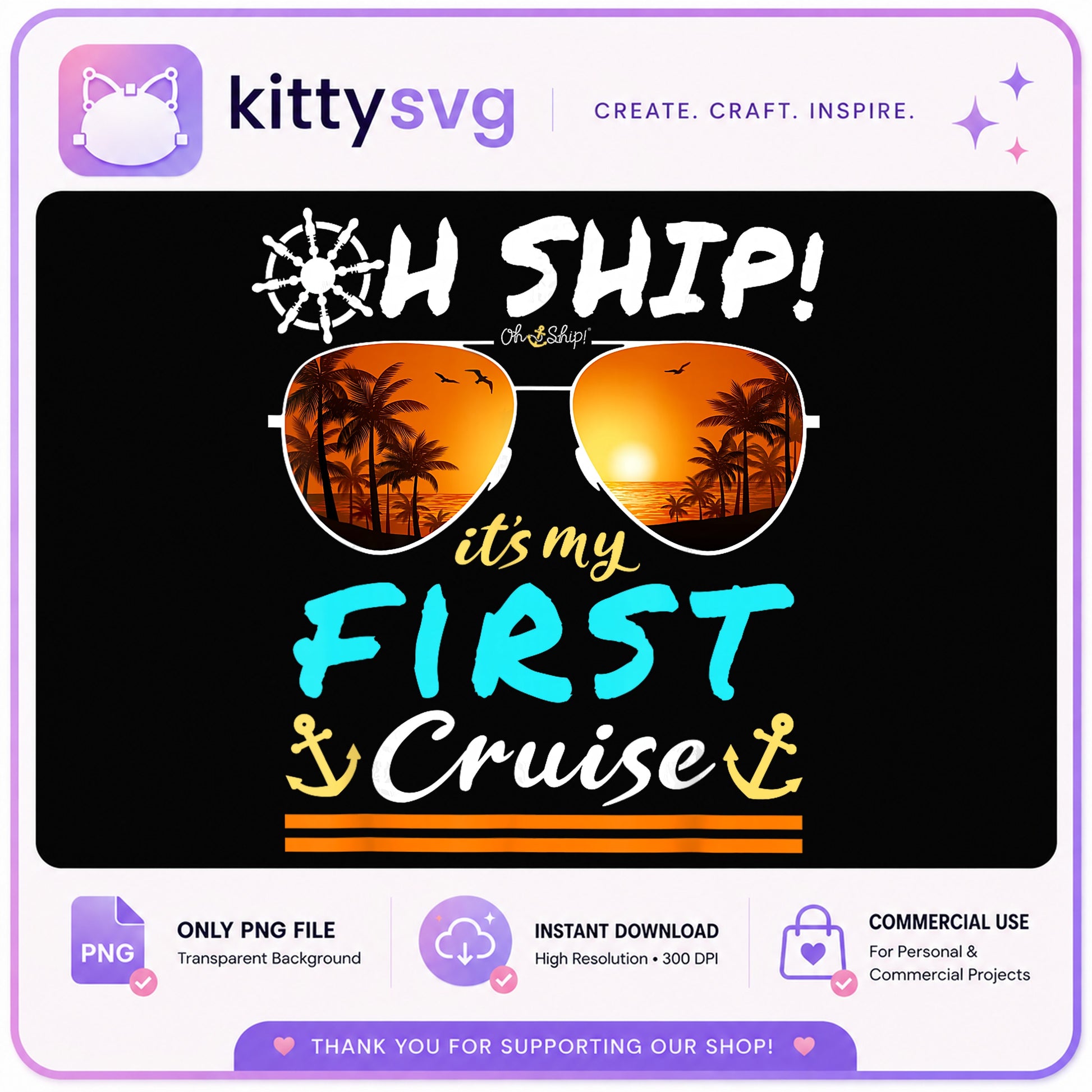 Oh Ship Its My First Cruise PNG, Cruise Ship PNG, Summer PNG