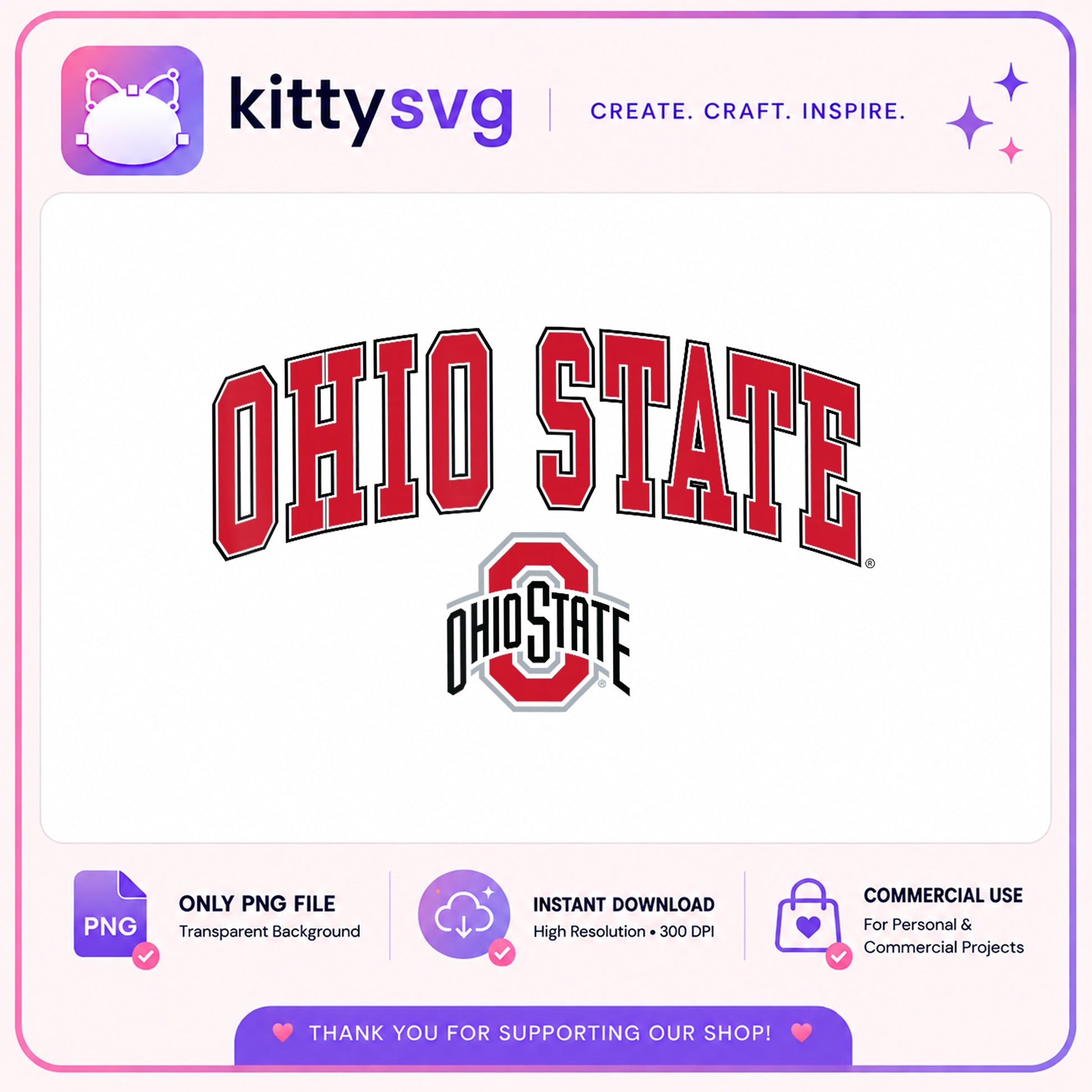 Ohio State Buckeyes PNG, College Football PNG, Game Day PNG