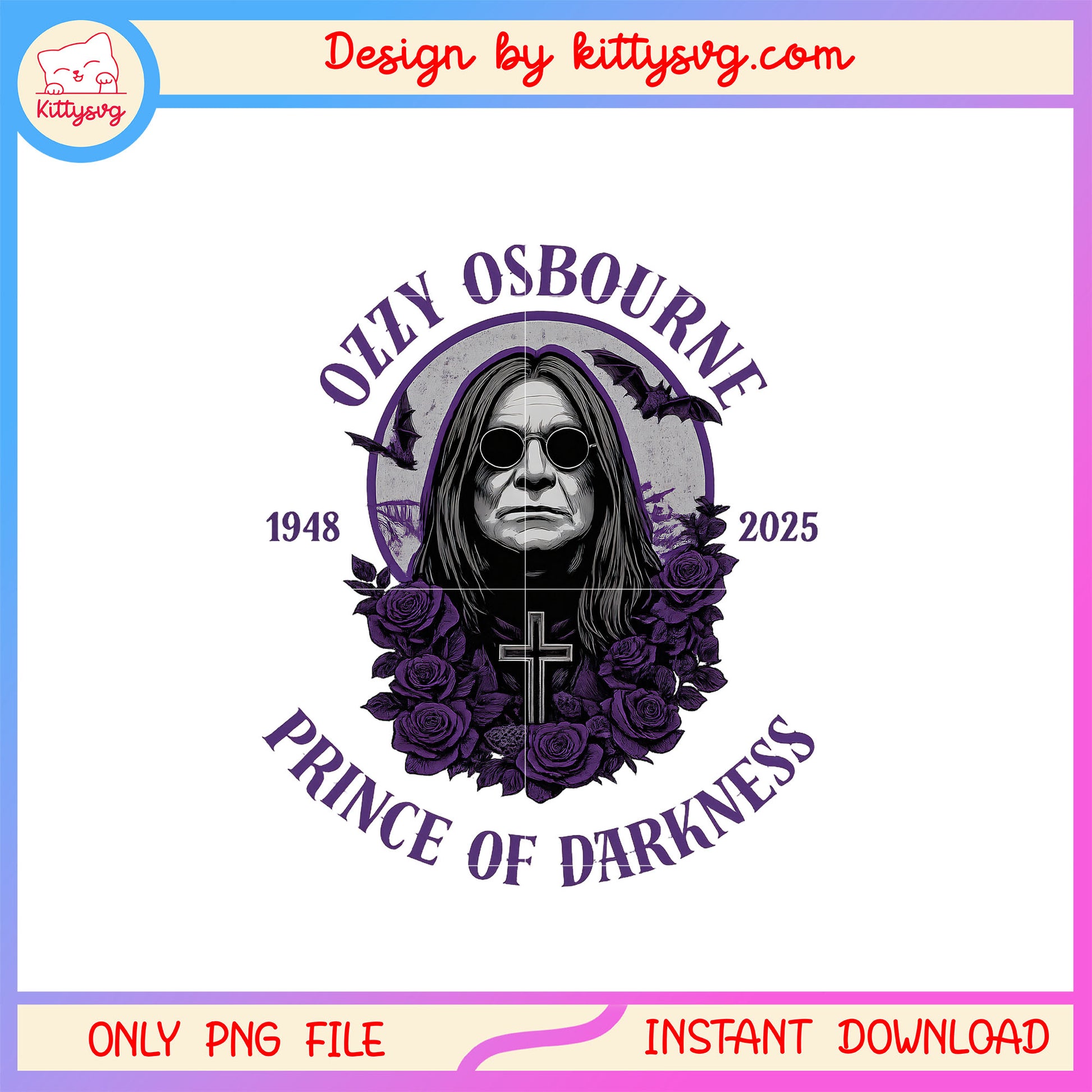 Ozzy osbourne prince of darkness flower png, ozzy osbourne png