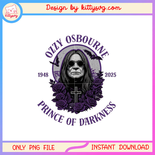 Ozzy osbourne prince of darkness flower png, ozzy osbourne png