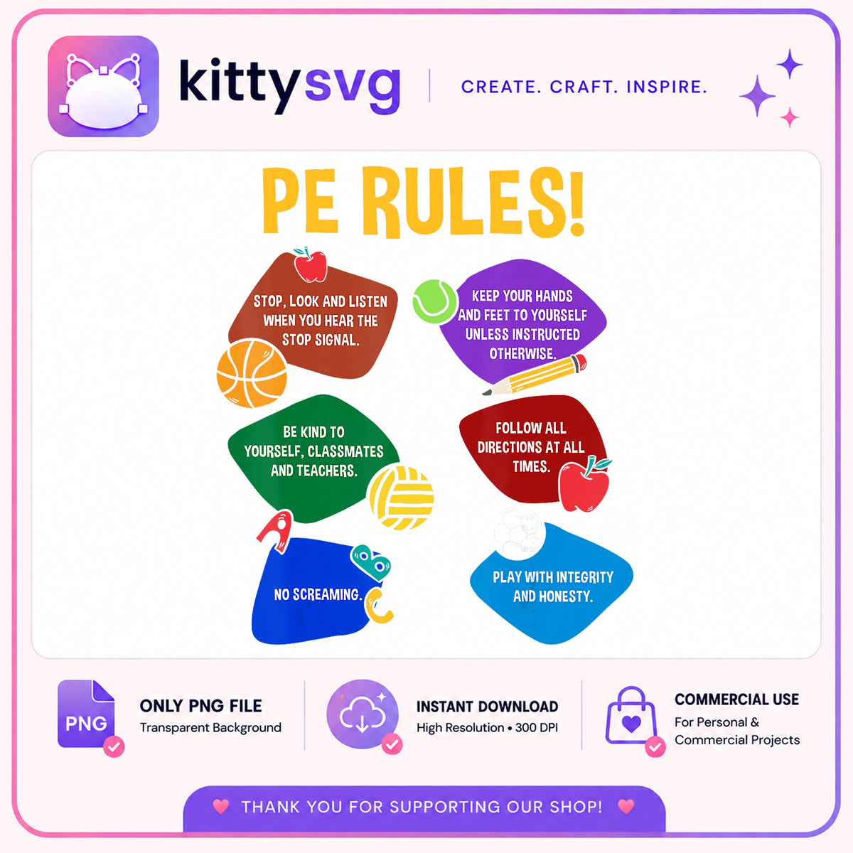 PE Rules Classroom PNG, Physical Education Teacher PNG, School PNG