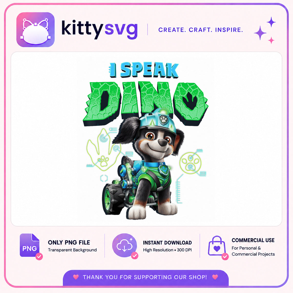 Paw Patrol Rocky I Speak Dino PNG, Rocky Dino PNG, Kids PNG
