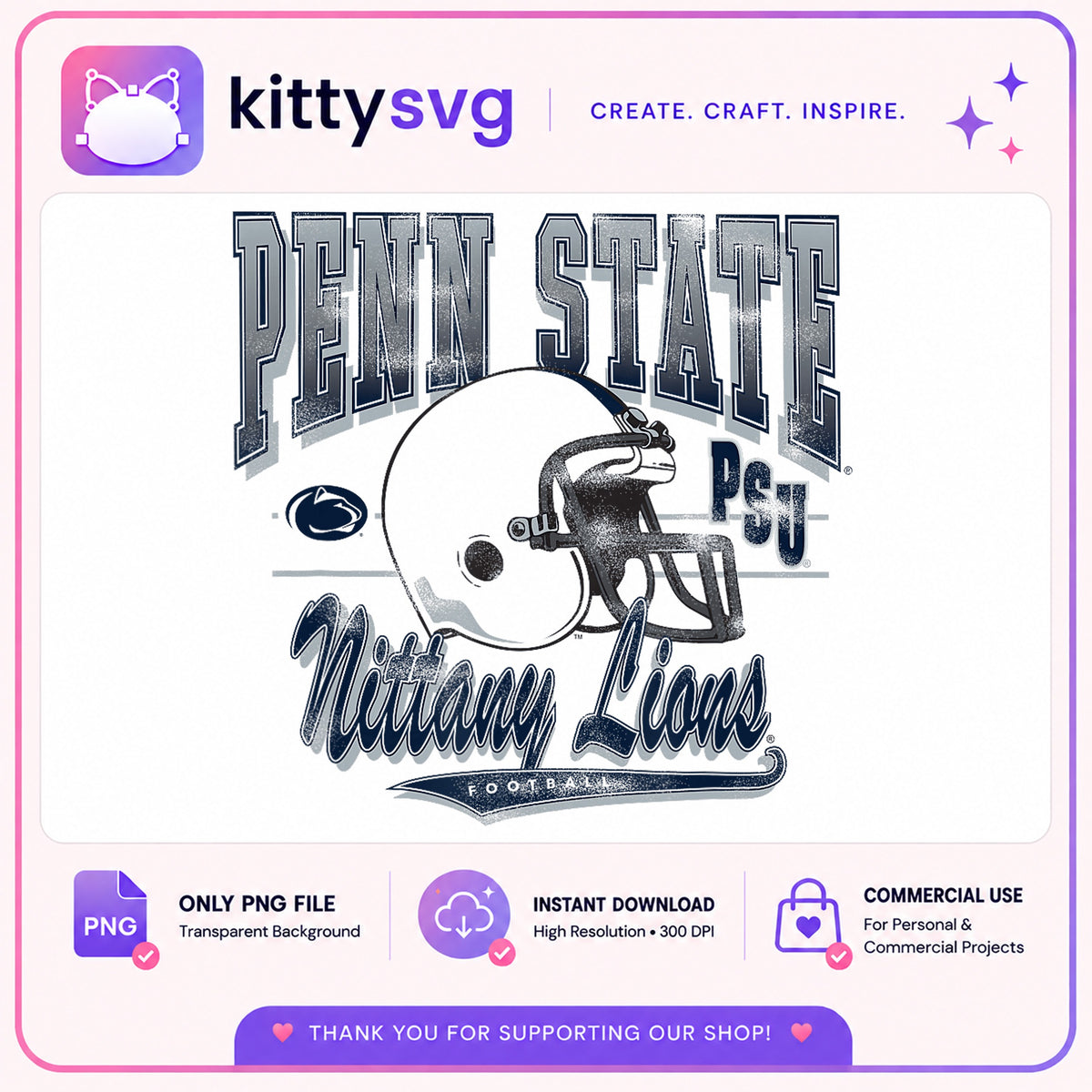 Penn State Nittany Lions Football PNG, PSU PNG, College Football PNG