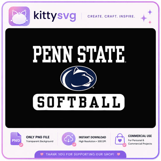 Penn State Softball PNG, Nittany Lions Logo, College Sports PNG