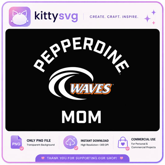 Pepperdine Waves Mom PNG, College Mom Shirt, Waves Mom PNG