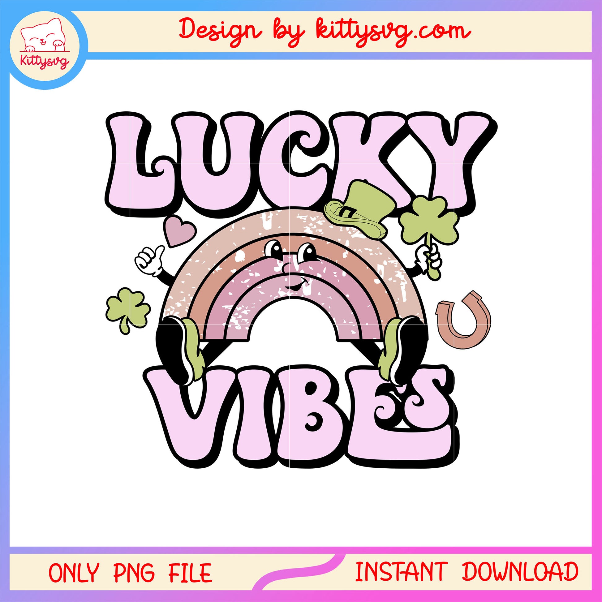 Pink rainbow st patrick's png, origin of st. patrick's day png