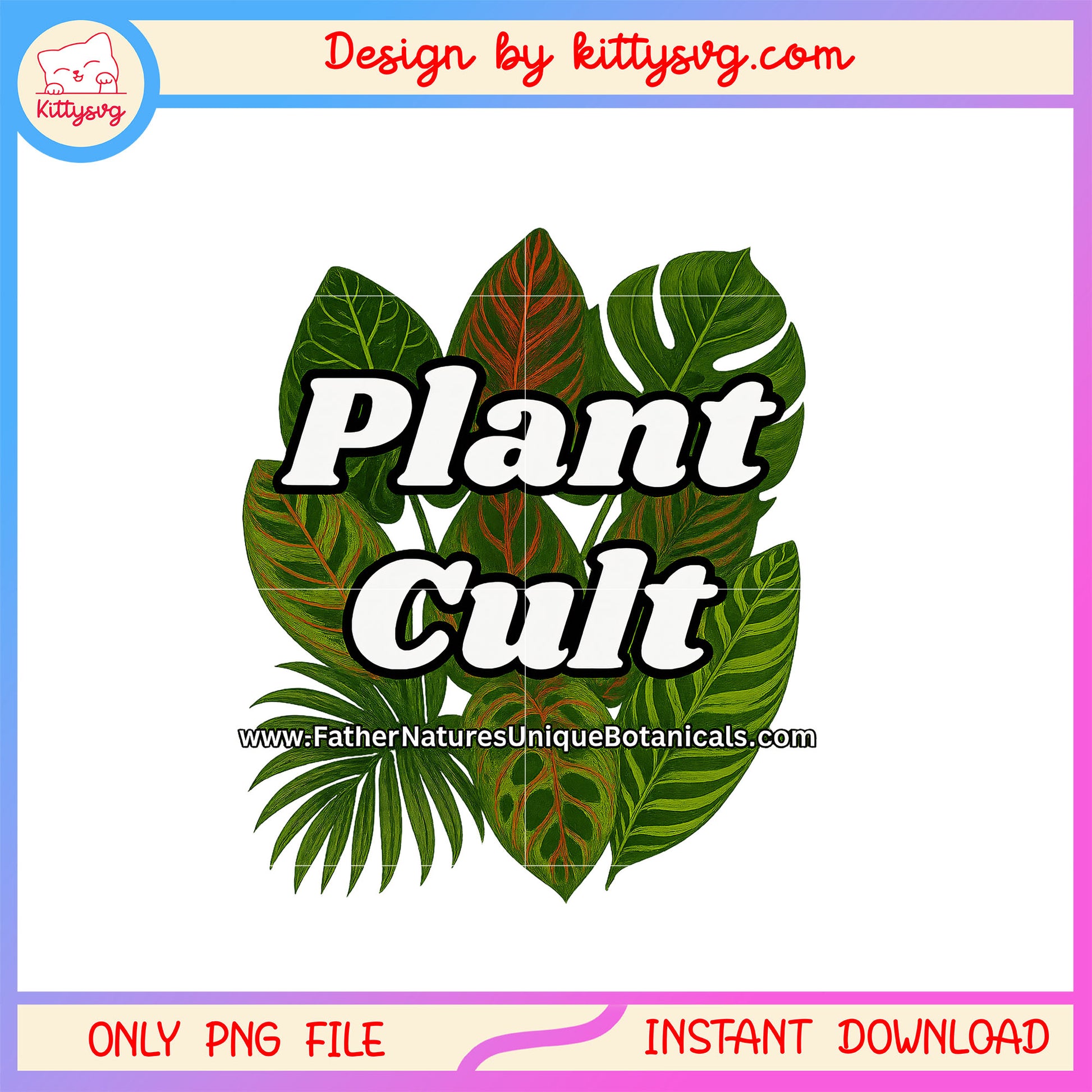 Plant cult logo design png, trending png, plant lover png