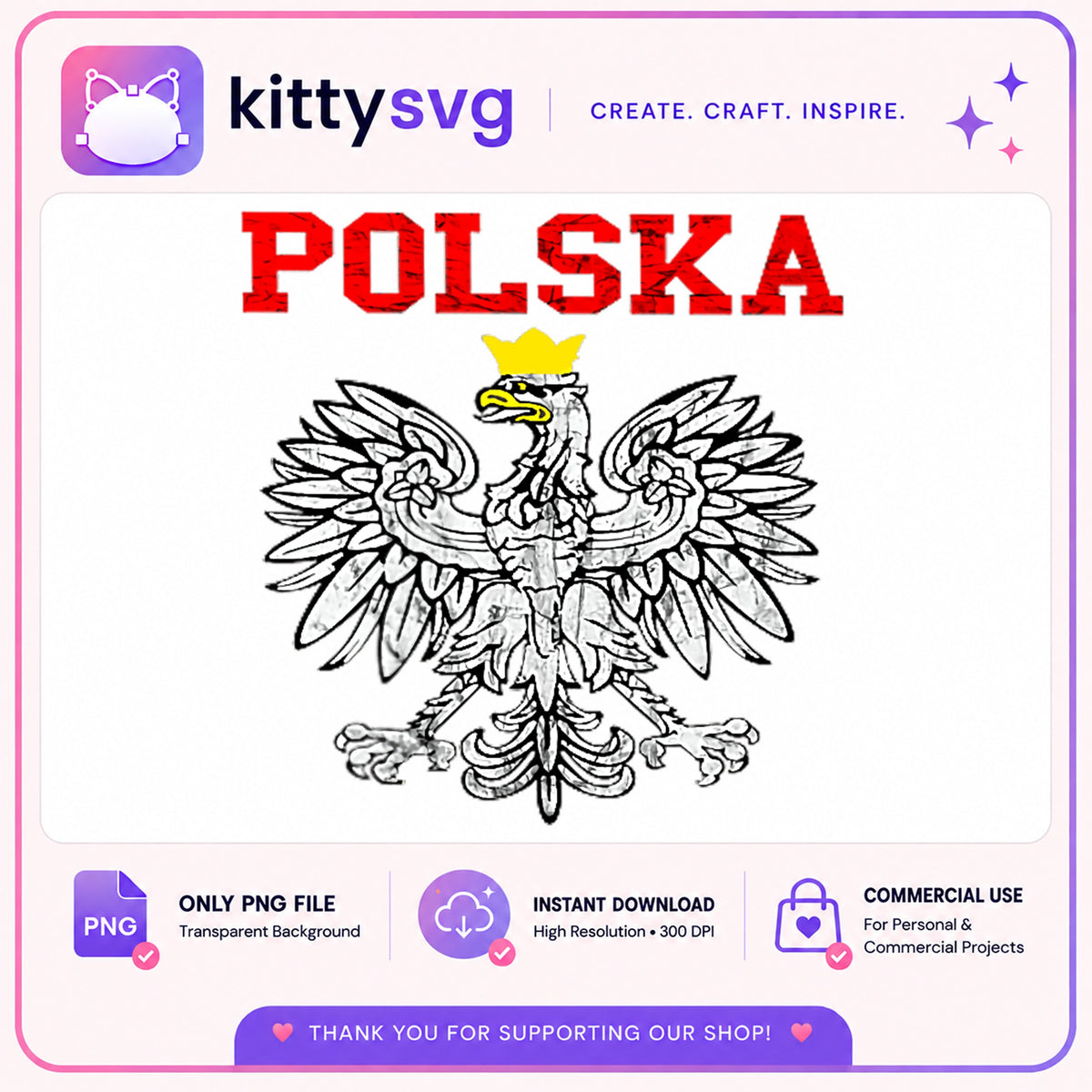 Polska Polish Eagle PNG, Poland Coat Of Arms PNG, Polish Pride PNG