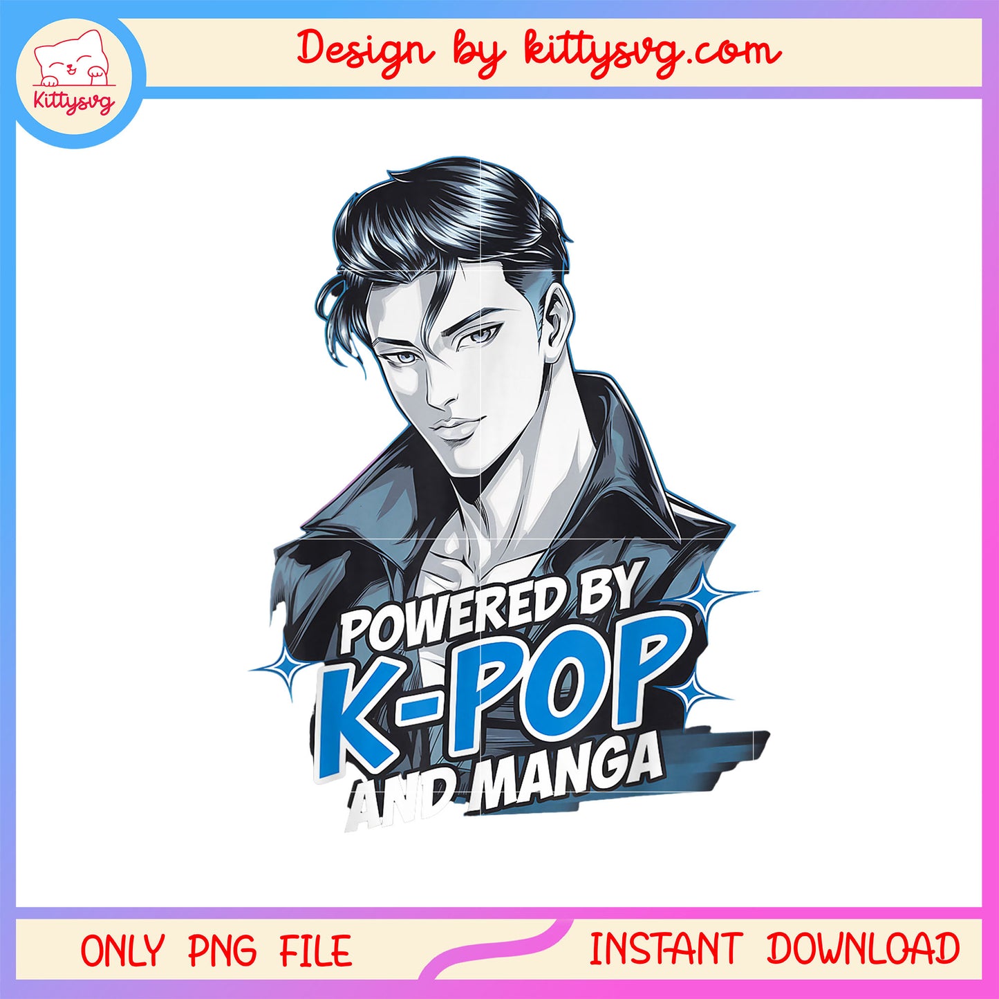 Powered by kpop manga design png, kpop manga character png