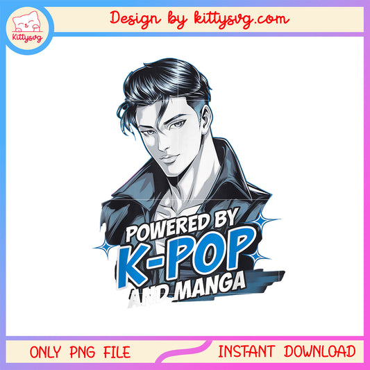 Powered by kpop manga design png, kpop manga character png