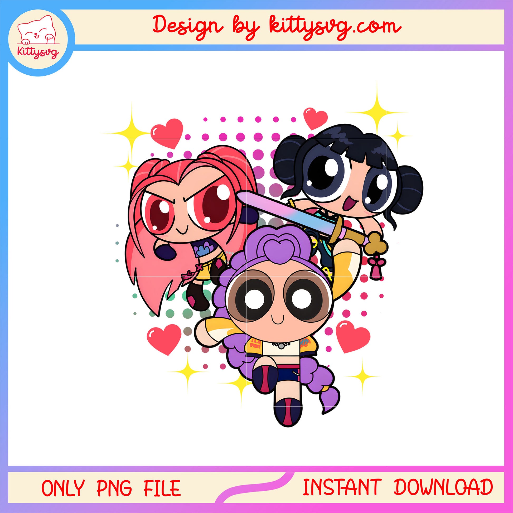 Powerpuff girls huntrix costume design png, huntrix kpop demon hunter png