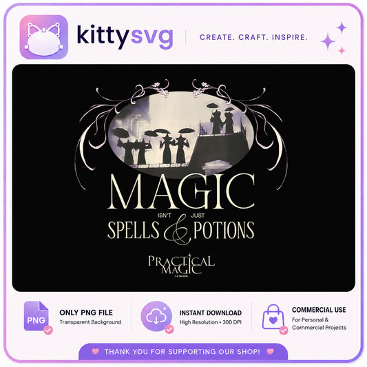Practical Magic Spells And Potions PNG, Witch PNG, Halloween PNG