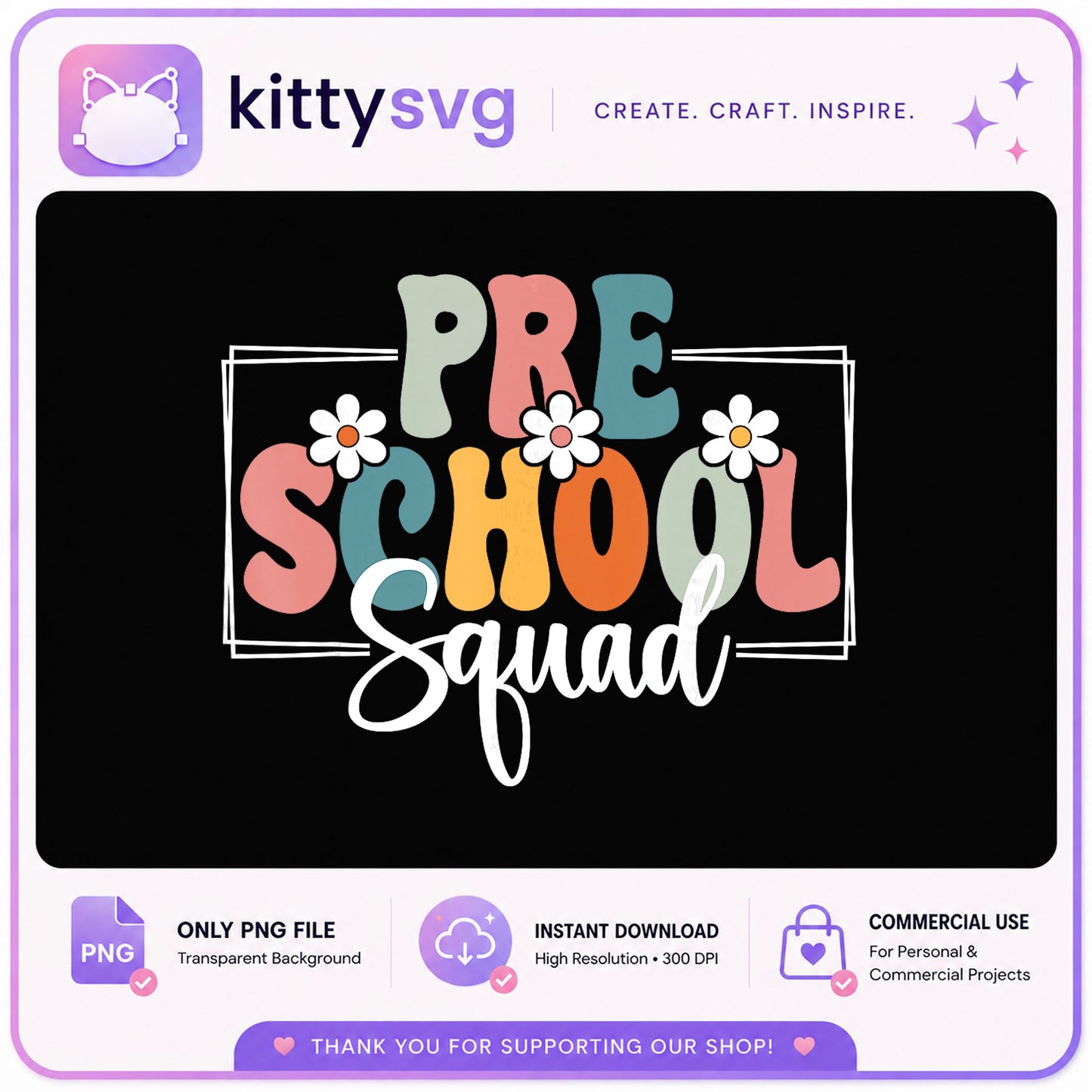 Preschool Squad PNG, Back To School PNG, Teacher PNG