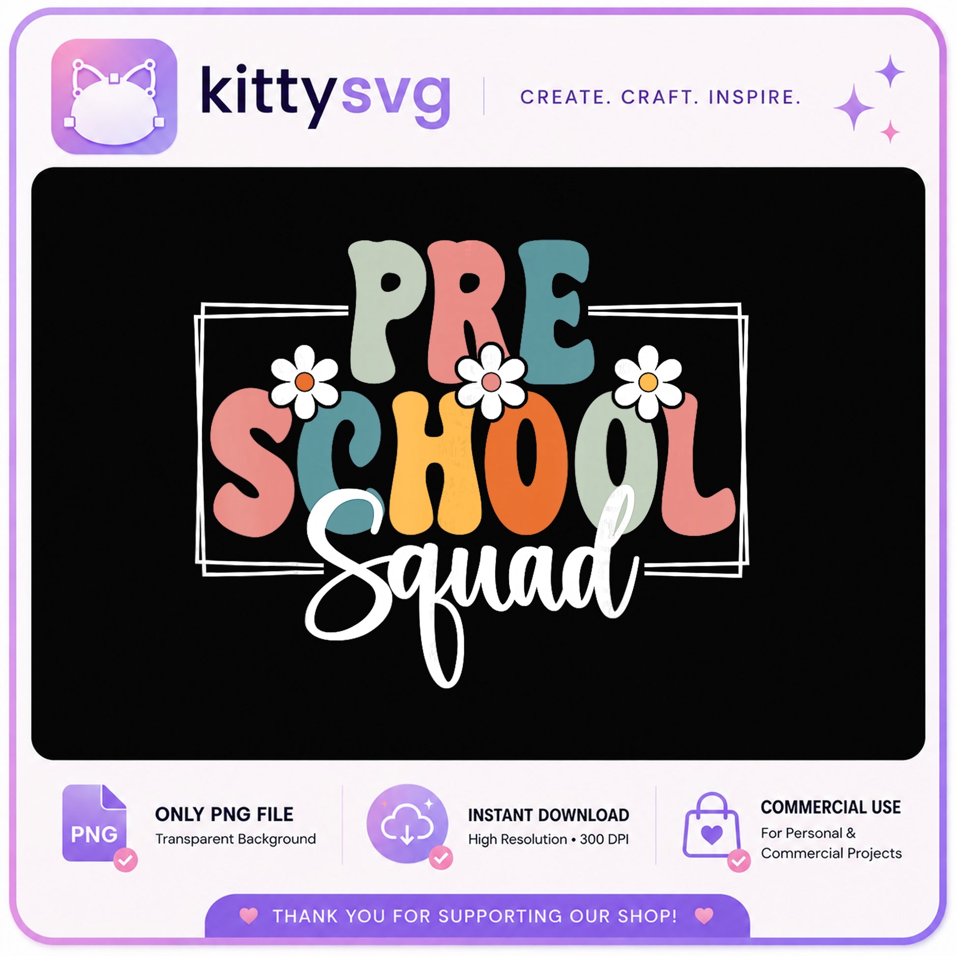 Preschool Squad PNG, Back To School PNG, Teacher PNG