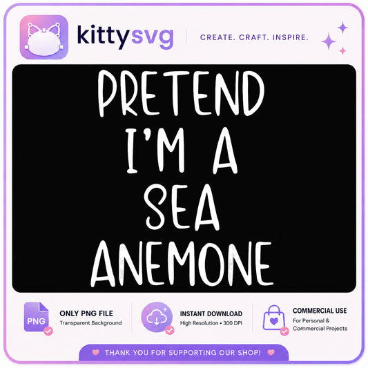 Pretend Im A Sea Anemone PNG, Funny Halloween Costume PNG, Lazy Costume PNG