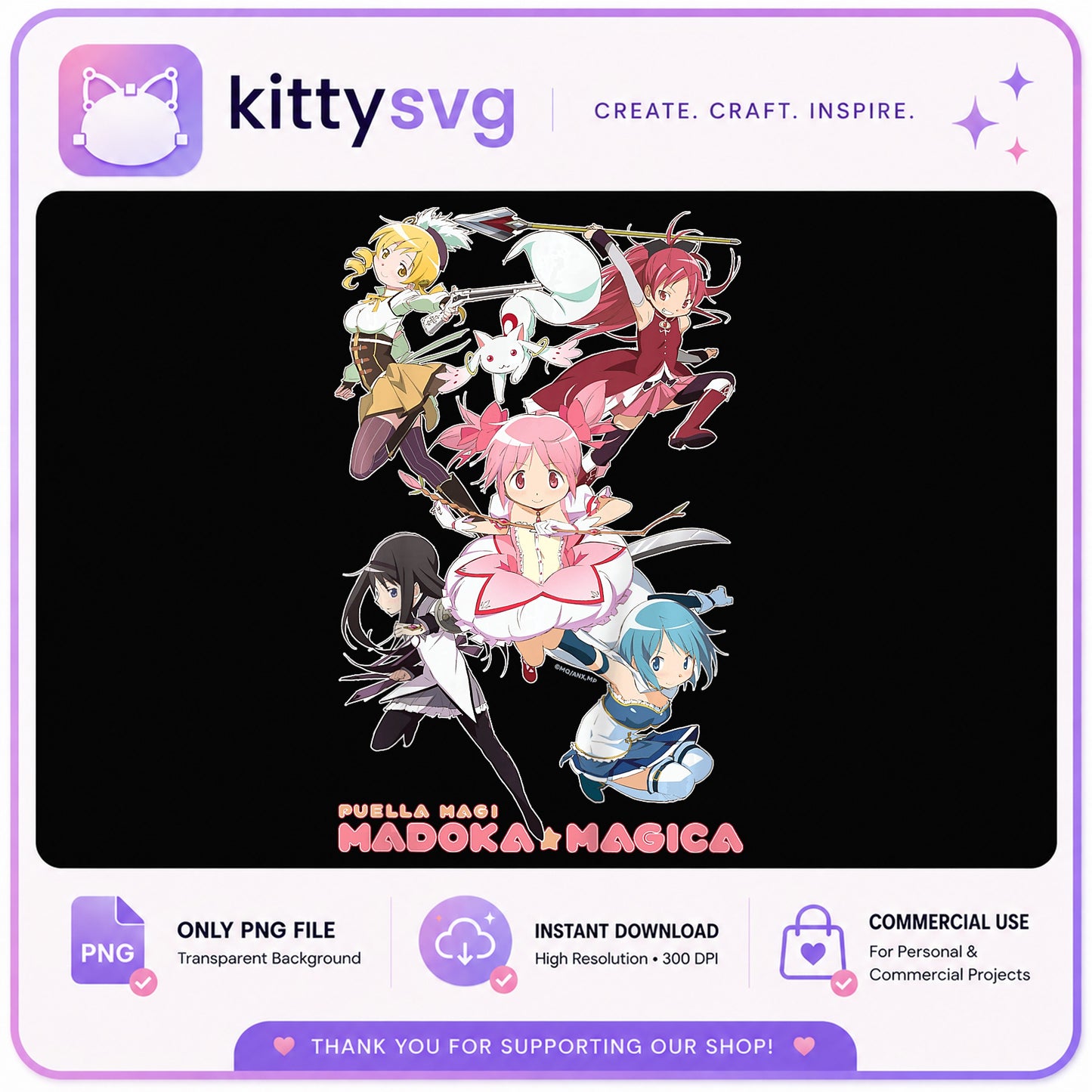 Puella Magi Madoka Magica PNG, Madoka Magica Characters PNG, Anime PNG