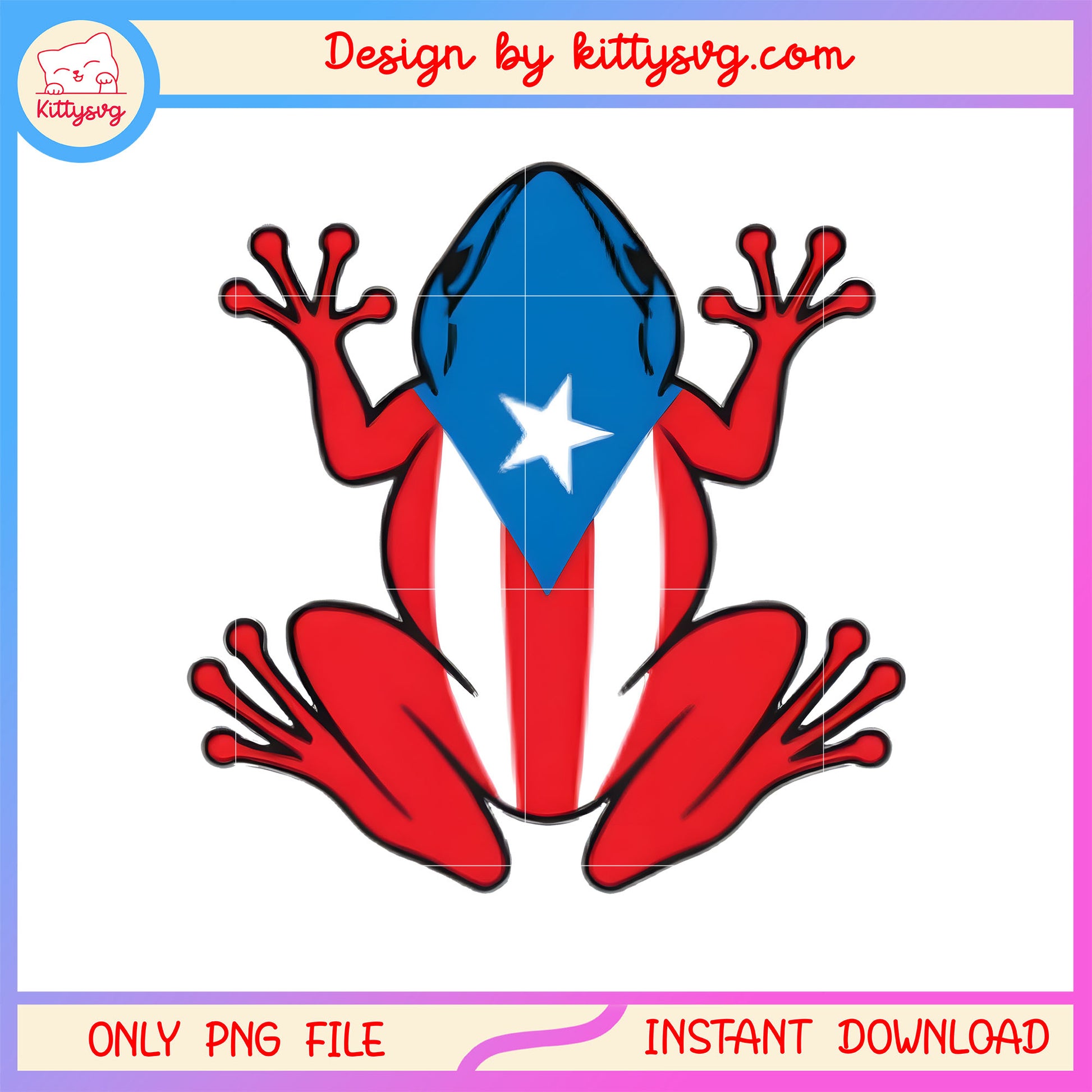 Puerto rico flag american flag png, frog from puerto rico png