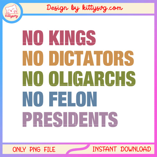 Quotes no kings design png, 4th of july quotes png, trending png