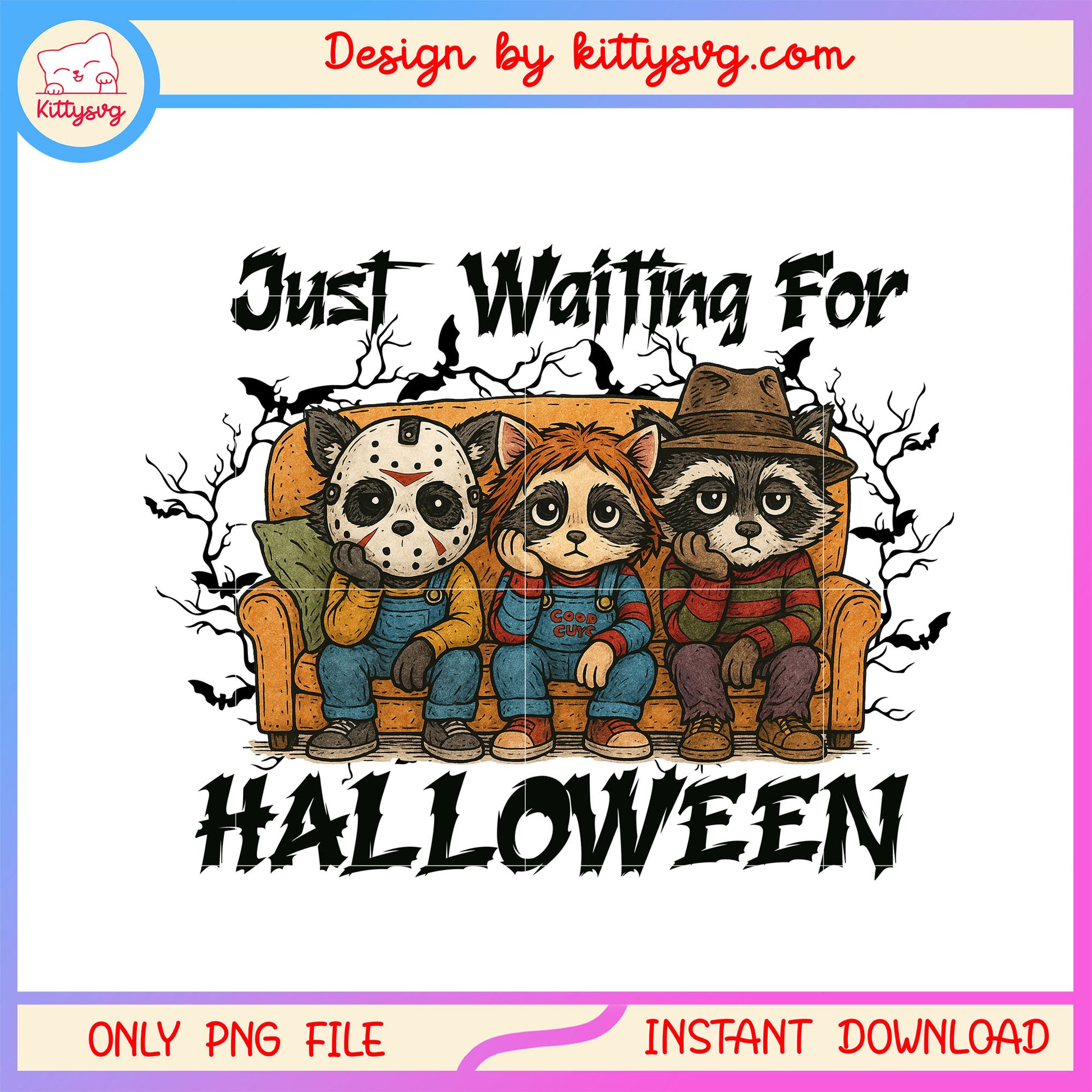 Raccoon just waiting for halloween png, raccoon png, when is halloween png